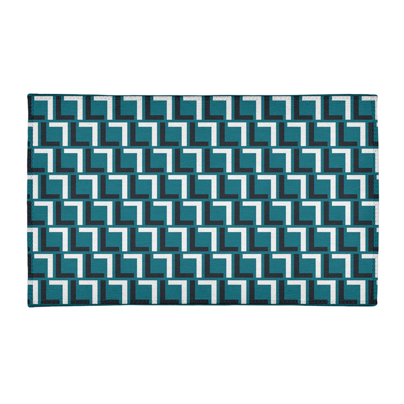 Geometric Indoor Rug, Rectangle 3' x 5'