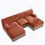Canapé Chesterfield en U en velours-479672885-479673033