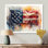 Drapeau américain sur la guerre de Sécession - Art mural États-Unis