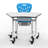 Trapezoid Metal 30'' h x 29'' w Adjustable Standing Desk