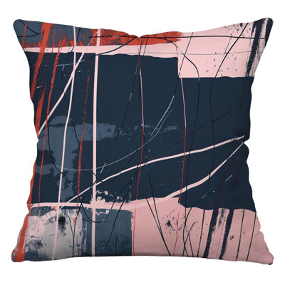 Coussin décoratif réversible en mélange de coton Vintage
