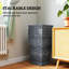 Ensemble de 3 pots de fleurs coniques, grands pots de fleurs pour plantes d'extérieur, avec trous de drainage-1068606067