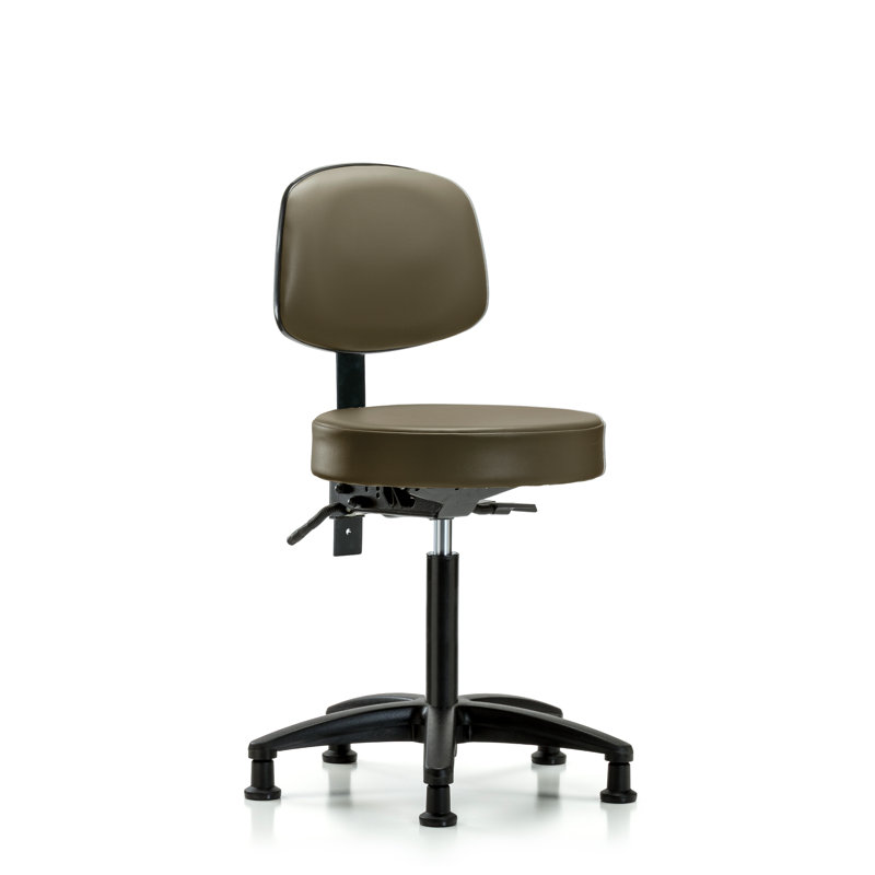 Chaise de travail Kuehne, Taupe, Patins, Inclinaison comprise