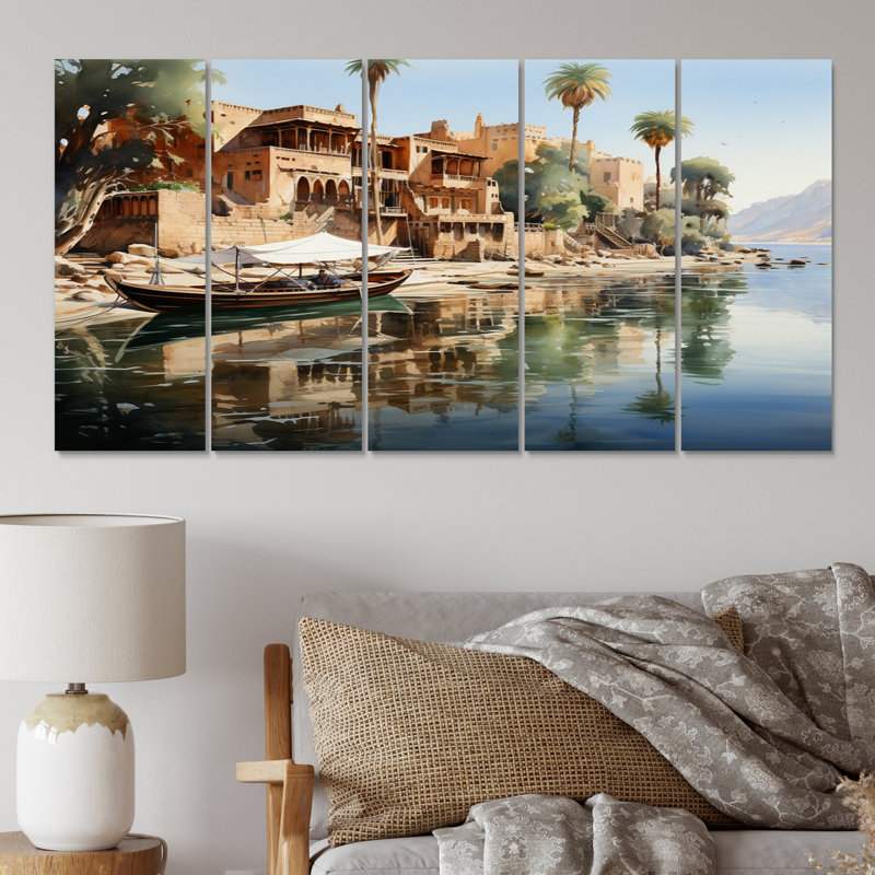 Égypte, ensemble de décorations murales en métal «The Niles Reflection»