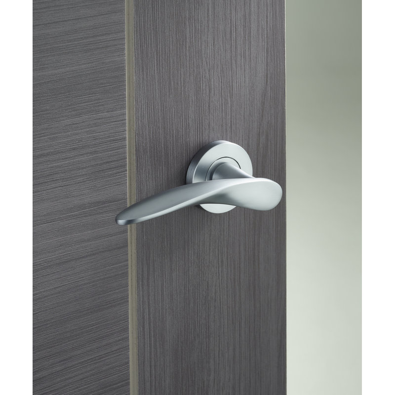 Single Dummy Door Handle, Satin Chrome