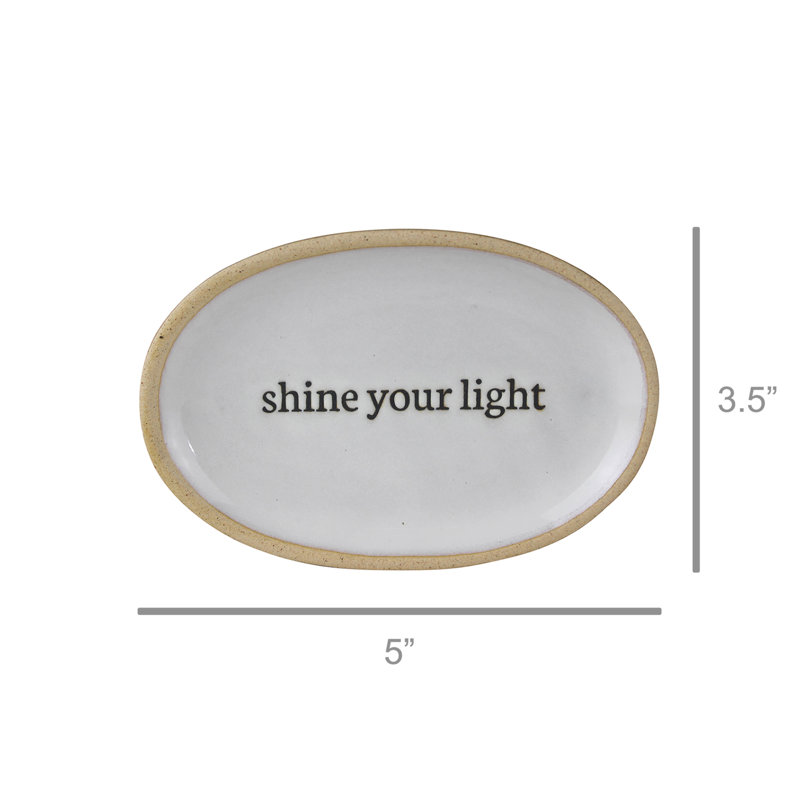 Plateau Affirmation, céramique - brillant