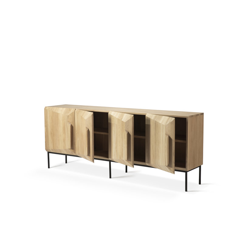 Stairs 78.7'' W Solid Wood Sideboard