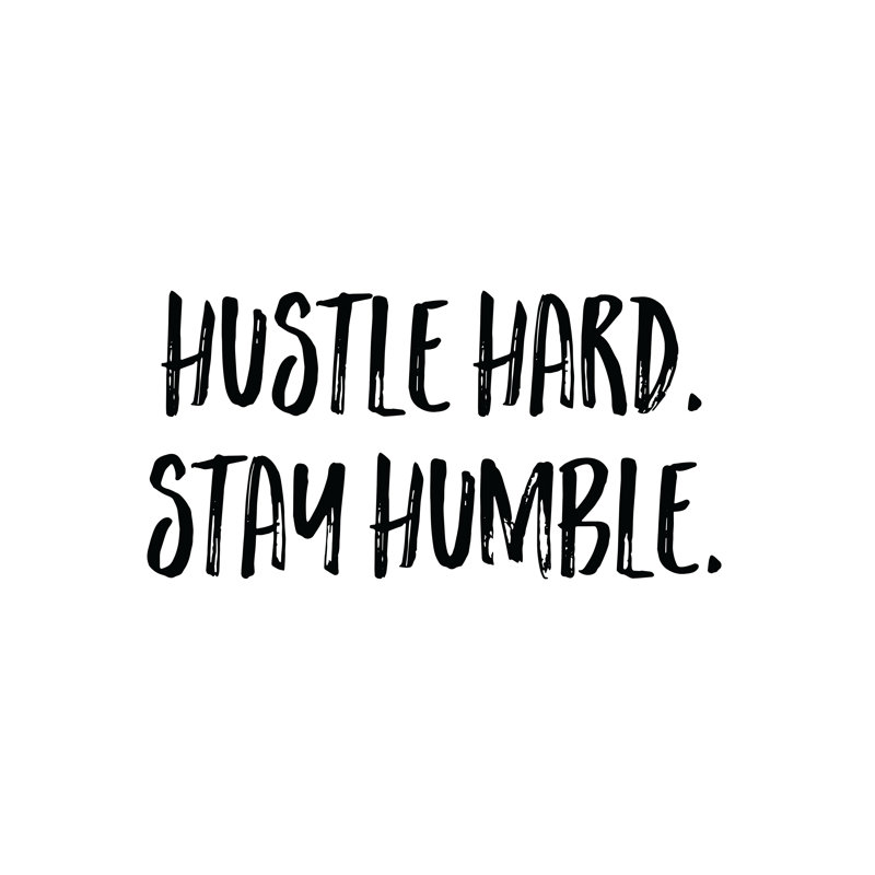 Hustle Hard - Wrapped Canvas Print, 76cm H x 76cm W x 3.8cm D
