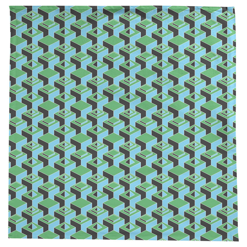 Nappe de gratte-ciels classiques, Vert / Sarcelle