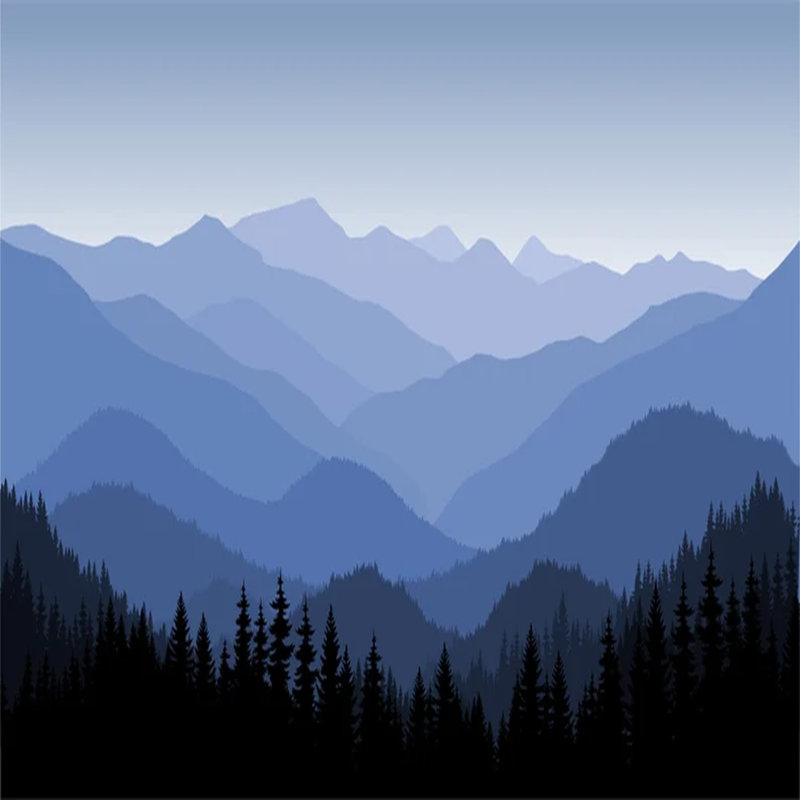 Mystic Blue Ridge, 110.04" L x 161" W