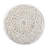 Coates 18"W Handwoven Cotton Macrame Boho Round Pouf in Natural-784464489