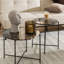 Side Table with Polished Marble Stone 52x40cm-851727524