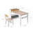 Children Play Table with Bookcase and 2 Chairs Set