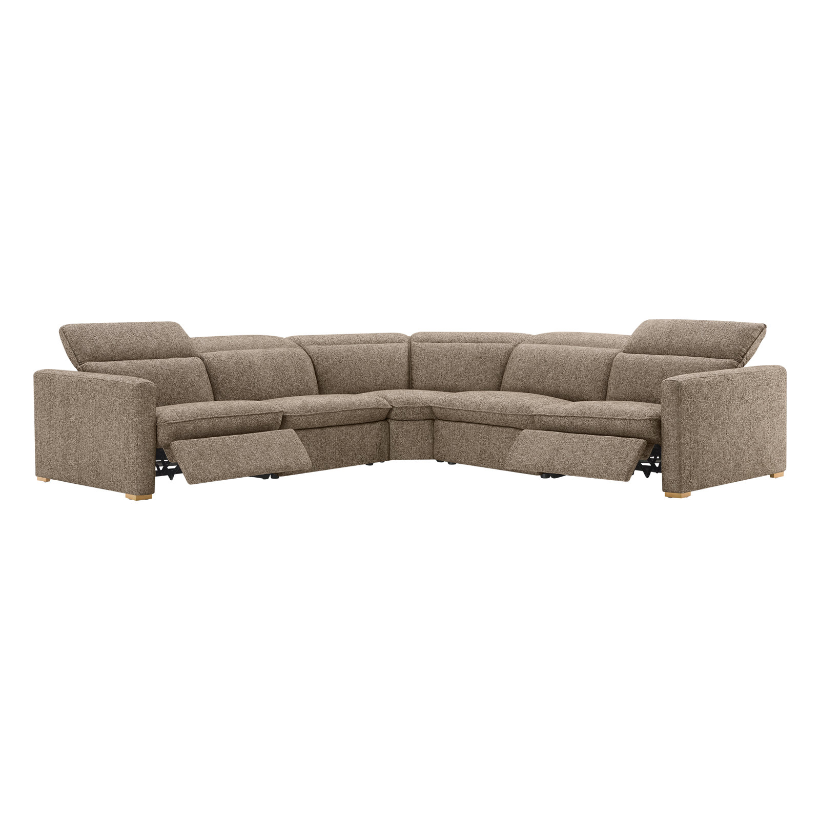 Becki Owens for Joss and Main Modular Sectional, Ojai Earth Performance Textured Weave