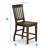Sevenoaks Solid Wood Counter Stool with Solid Wood Frame-38198435