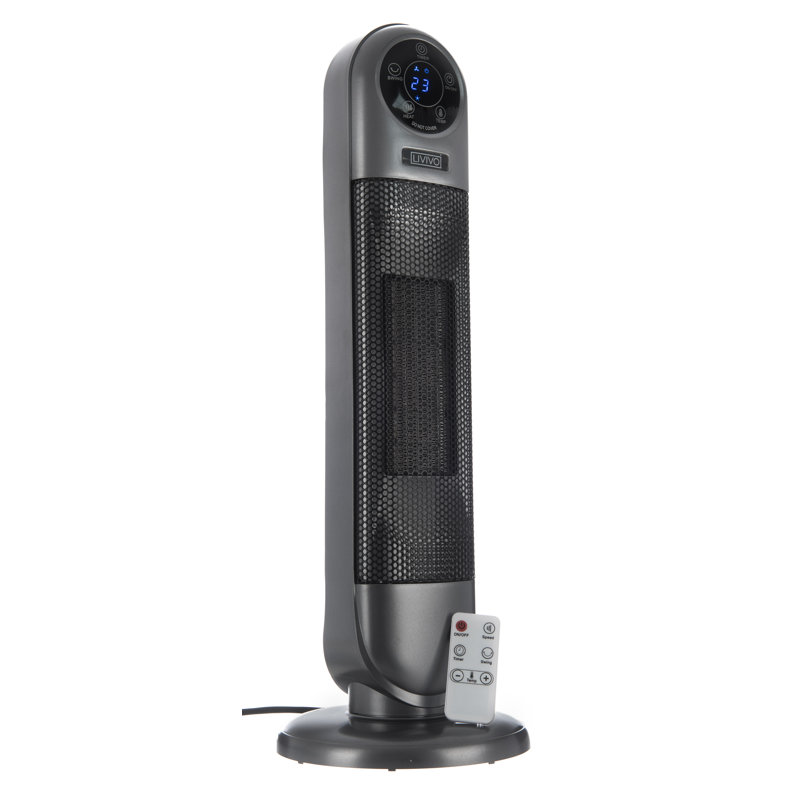 LIVIVO 60Cm Oscillating Tower Fan Heater