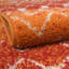 Tapis orange / rouge en polypropylène tissé à la machine Briehn-1615428754