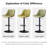 Modern Height Adjustable Swivel Bar Stools Upholstered Leather Barstool Kitchen Island Chairs With Metal Frame-1547019497