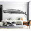 Murale pelez et collez de qualité supérieure - Illustration d'une baleine-428193488
