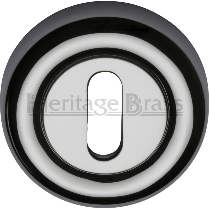 Heritage Brass Heritage Key Escutcheon, Polished Chrome