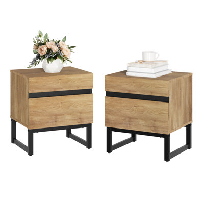 Table de chevet 2 tiroirs Aadam