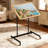  Height Adjustable Mobile Jigsaw Puzzle Table with Wheels, Tilting Work Desk for Painting, Crafts & Drawing-1279603705