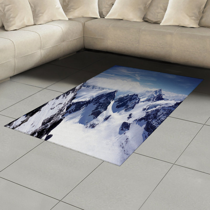 Tapis décoratif en laine à haute densité pour l'hiver, Rectangle— 4 pi x 5 pi 8 po