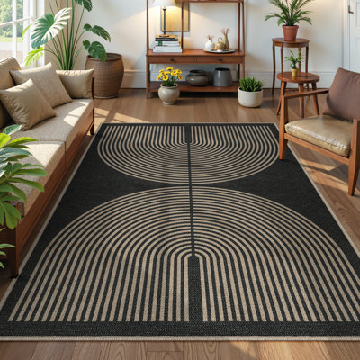  Modern Rainbow Outdoor Easy Jute Rug Area Rugs Living Room Patio Rug Farmhouse Indoor Carpet