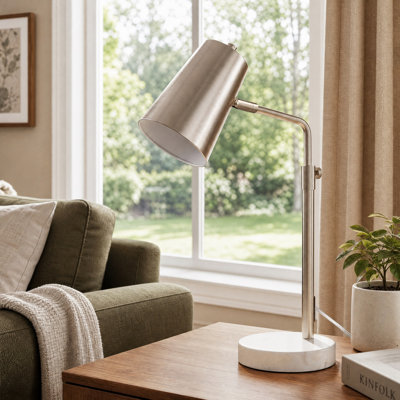 Vazquez 20" Brass Desk Lamp