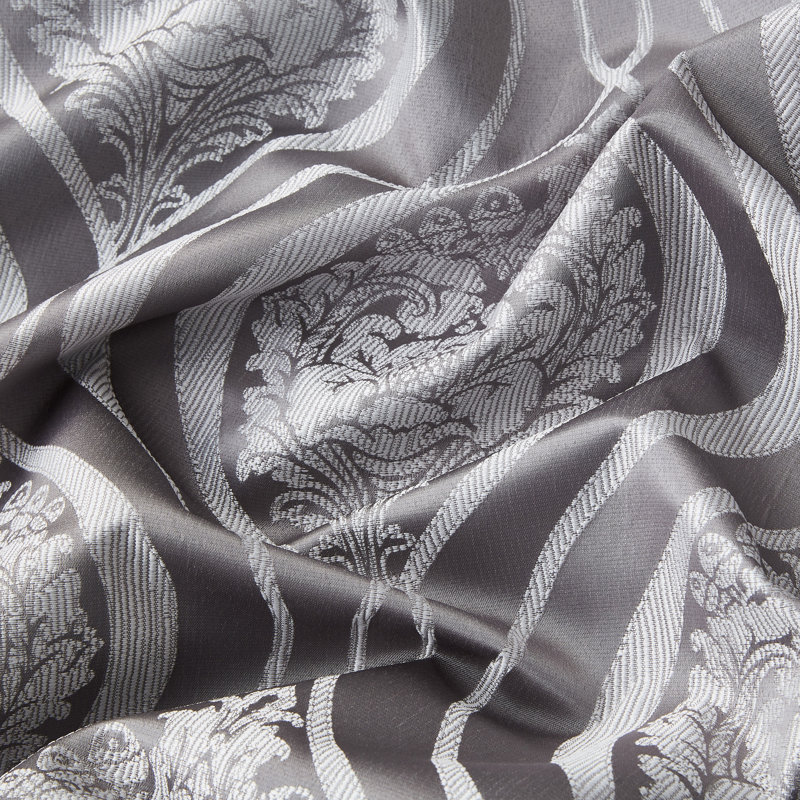 Guildford Curtain Pair, 52" W x 96" L, Gray