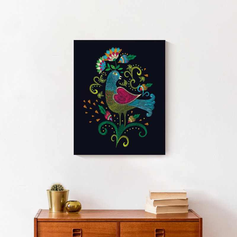 «Bright Folk Bird», impression sur toile tendue