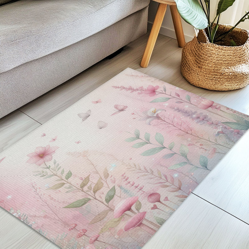 Tapis tressé Whimsical Garden, Rectangulaire 3 pi x 5 pi