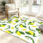 Tapis transparent transparent lavable à la machine avec motif citron jaune frais-133457040