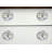 Set of Eight Blue And Cream Ceramic And Metal Drawer Pull Knobs