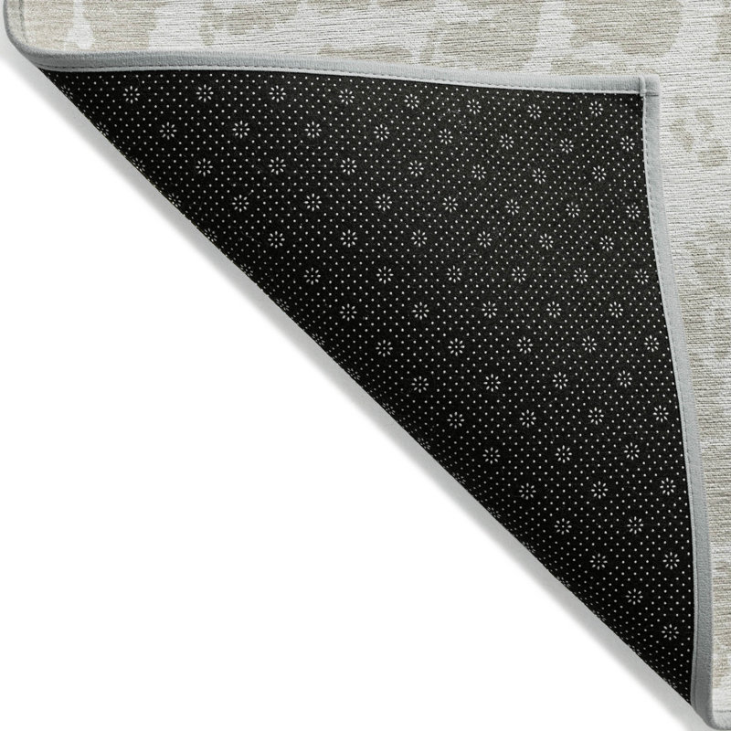Tapis extérieur lavable antidérapant beige et ivoire 2 pi x 3 pi