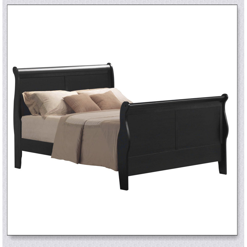 Lit-bateau noir, Noir, Grand