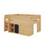 Lit mezzanine double avec armoire de rangement-1702027250