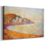 «Cliff at Pourville in the Morning, 1897», toile tendue avec châssis-249815133
