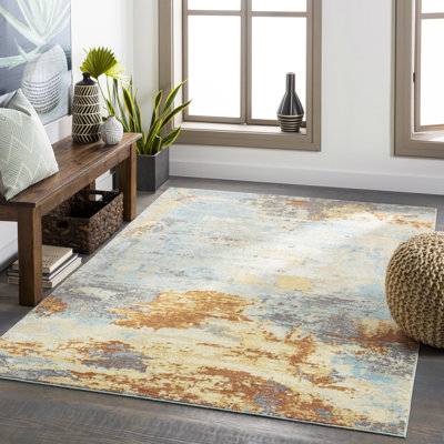 Tapis turquoise / gris Arbyrd