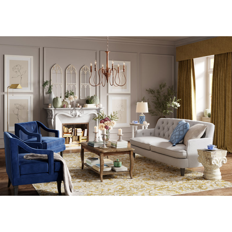 Deborah 42" Wide Rustic Industrial Antique Wooden Rectangular Coffee Table With 1 Shelf