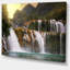 « belle cascade en viêt nam », reproduction de photo sur toile tendue encadrée-64258443-64258446
