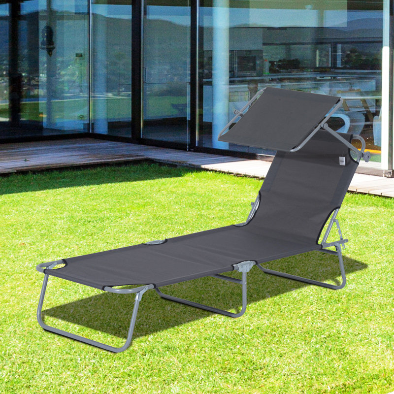 Salon de randonnée avec auvent détachable et fonction pliable - Protection solaire grise portative
