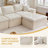 Spacious Modular Sofas, Chenille L-shape Couch For Home Comfort