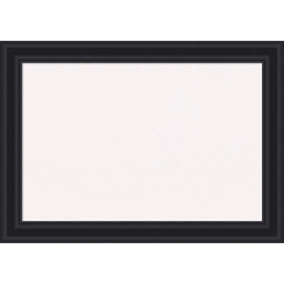 Dalat Black Framed Corkboard, White Cork Bulletin Board, Organization Board, Pin Board