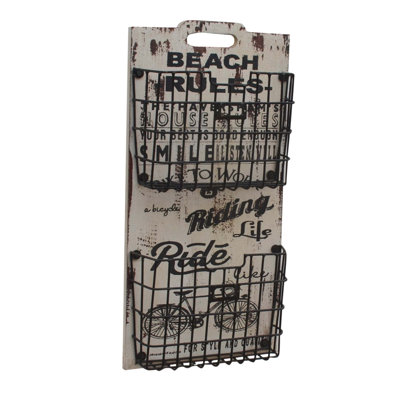 Wall Organizer with Wall Baskets