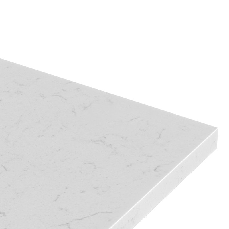 ARIEL Kelly 48 Single Sink Bathroom Vanity with Carrara Quartz Top, Oval, Gray, 42"