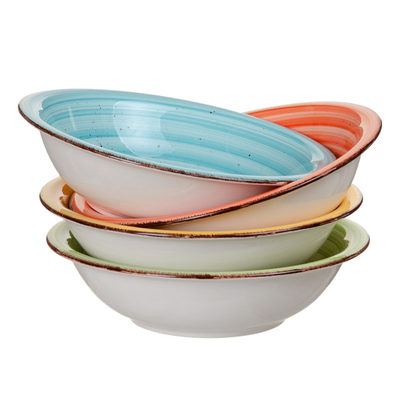 Alfonsa 670ml Soup Plate, Orange