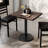 Rectangular Solid Wood Commercial Tabletop with 18" Round Dining Height Base-708387788-708387786-708387784
