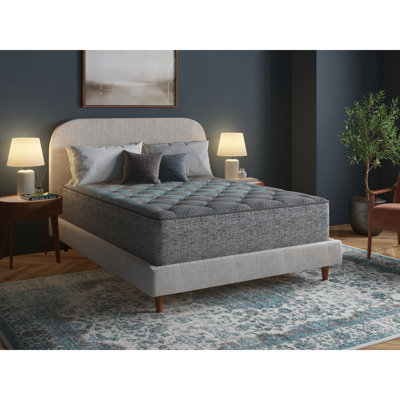 13" Queen Mattress Offering Firm Support And Temperature Control, Active Heat Absorption, High - Density Comfort Foam, Responsive Airflow Layer, Long Lasting Resilience, Balanced Contouring Relief,