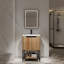 Meuble-lavabo simple 60 po avec comptoir en céramique